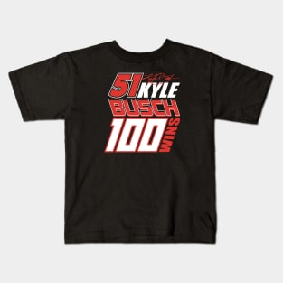 100 Wins - Kyle Busch Kids T-Shirt